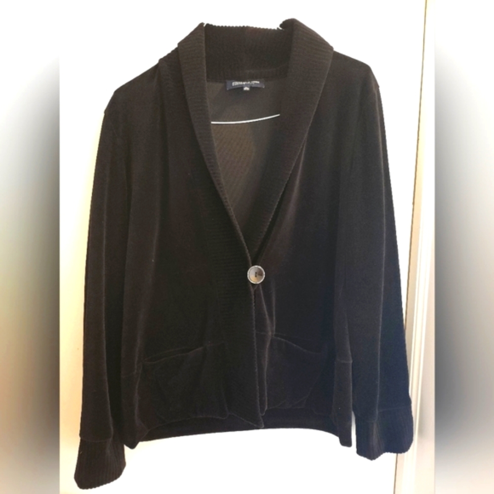 Jones New York Velour Jacket, Size PL, Preloved
